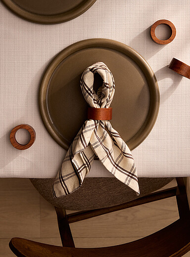 Wooden napkin rings