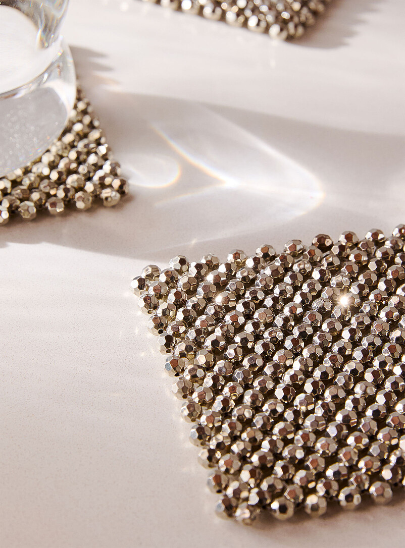 Disco beads coasters Set of 4 product image 2