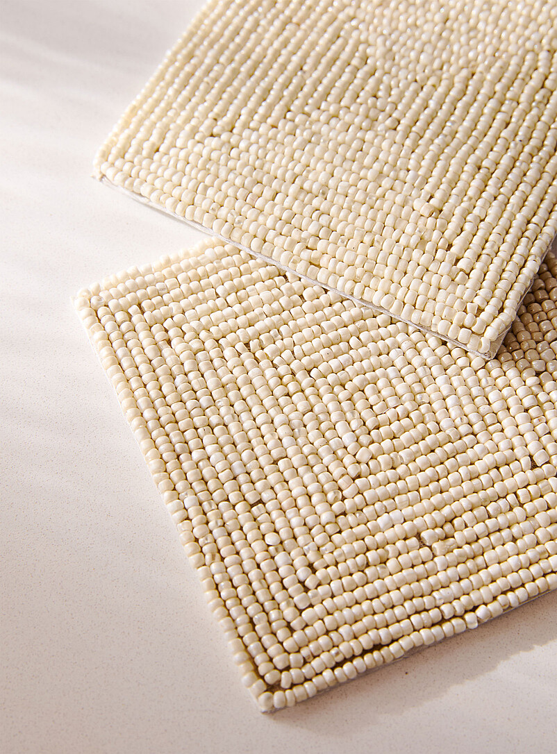 Iridescent beads coasters Set of 4 product image 2