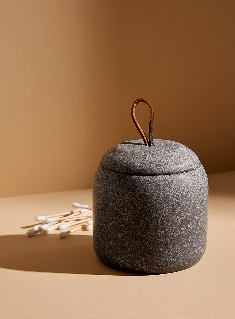 Simons Maison Grey Speckled stonelike jar