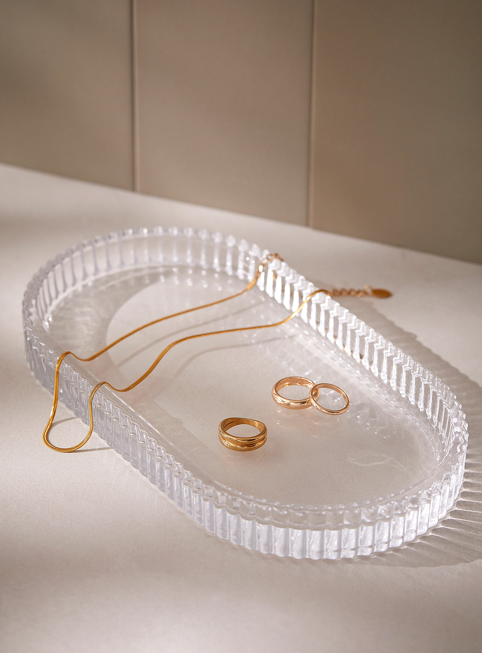 Simons Maison - Clear glass oval tray