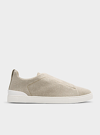 Zegna Off White Triple Stitch&trade; canvas sneakers Men for men