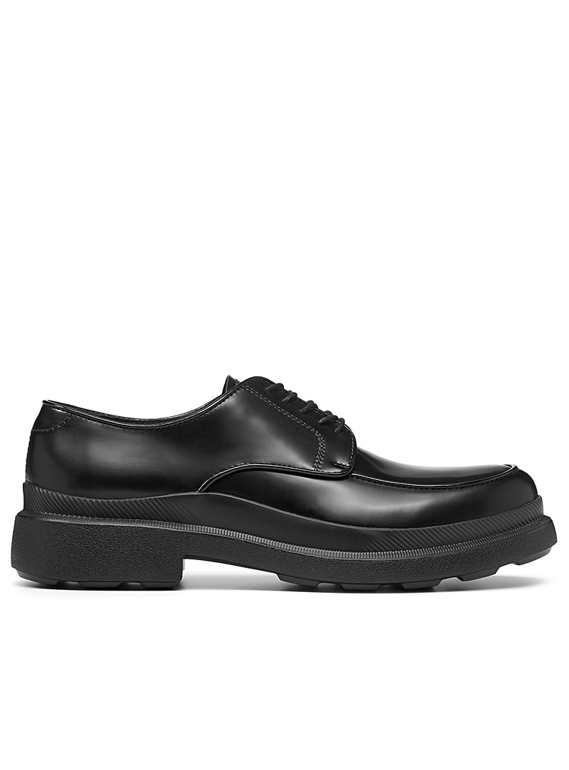 Shiny black derby shoe | Z Zegna | Men's Designer Shoes | Canadian ...