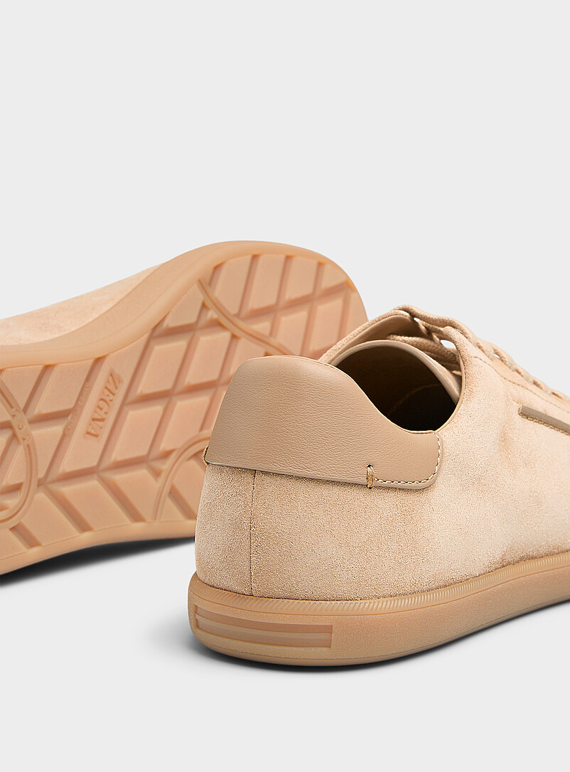 Zegna Green 232 suede sneakers Men for men