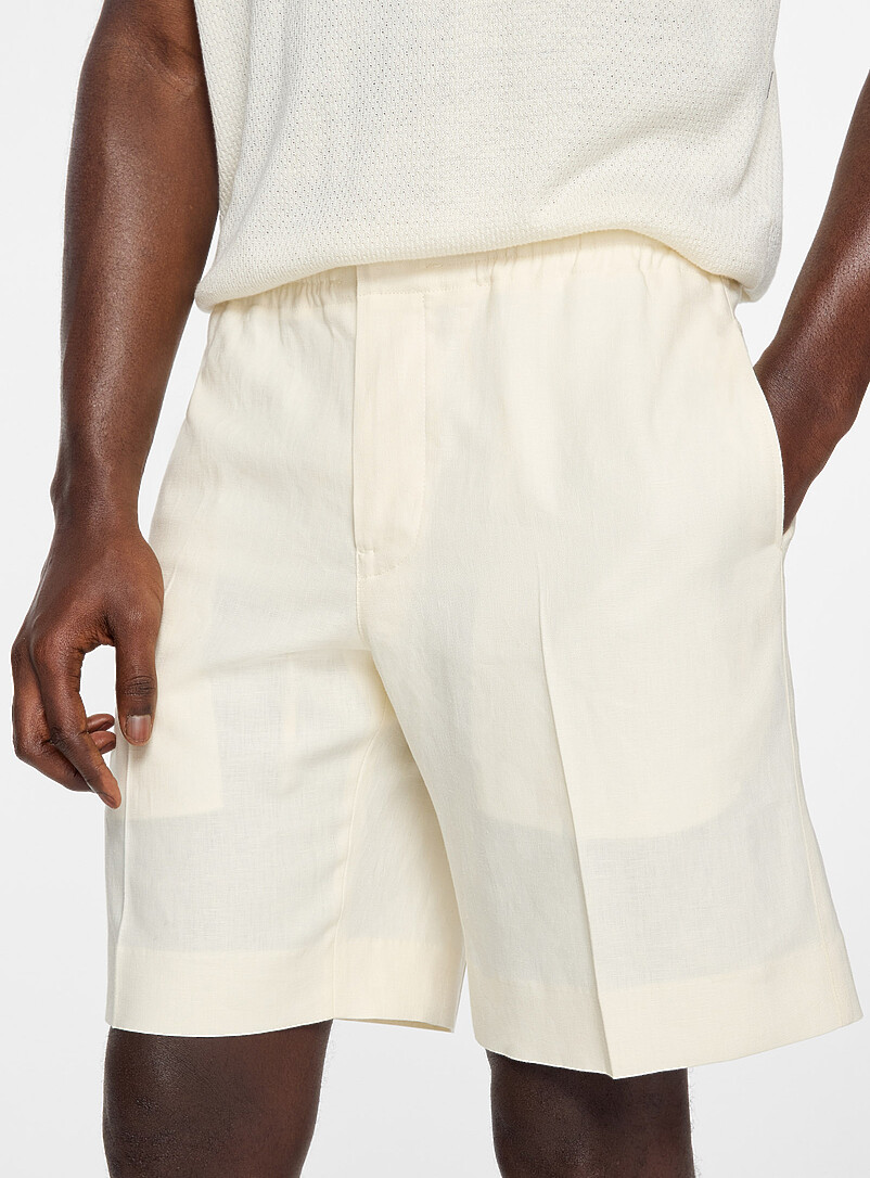 Oasi Lino ecru Bermuda short product image 2