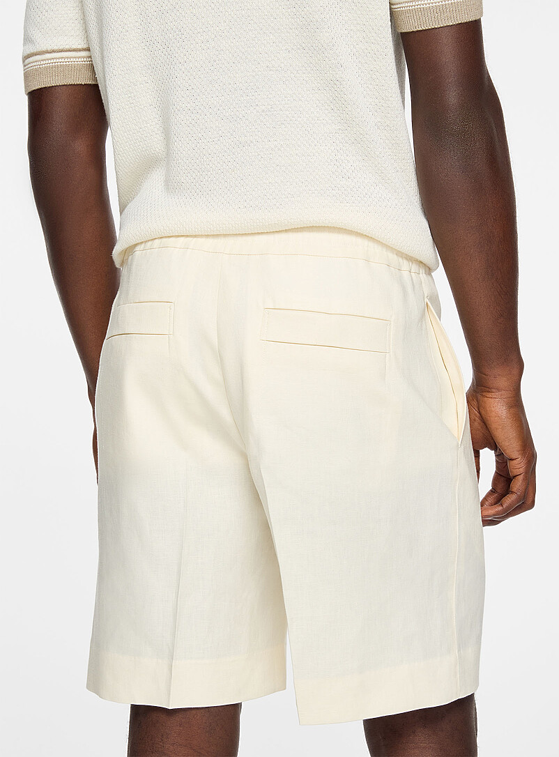 Oasi Lino ecru Bermuda short product image 3