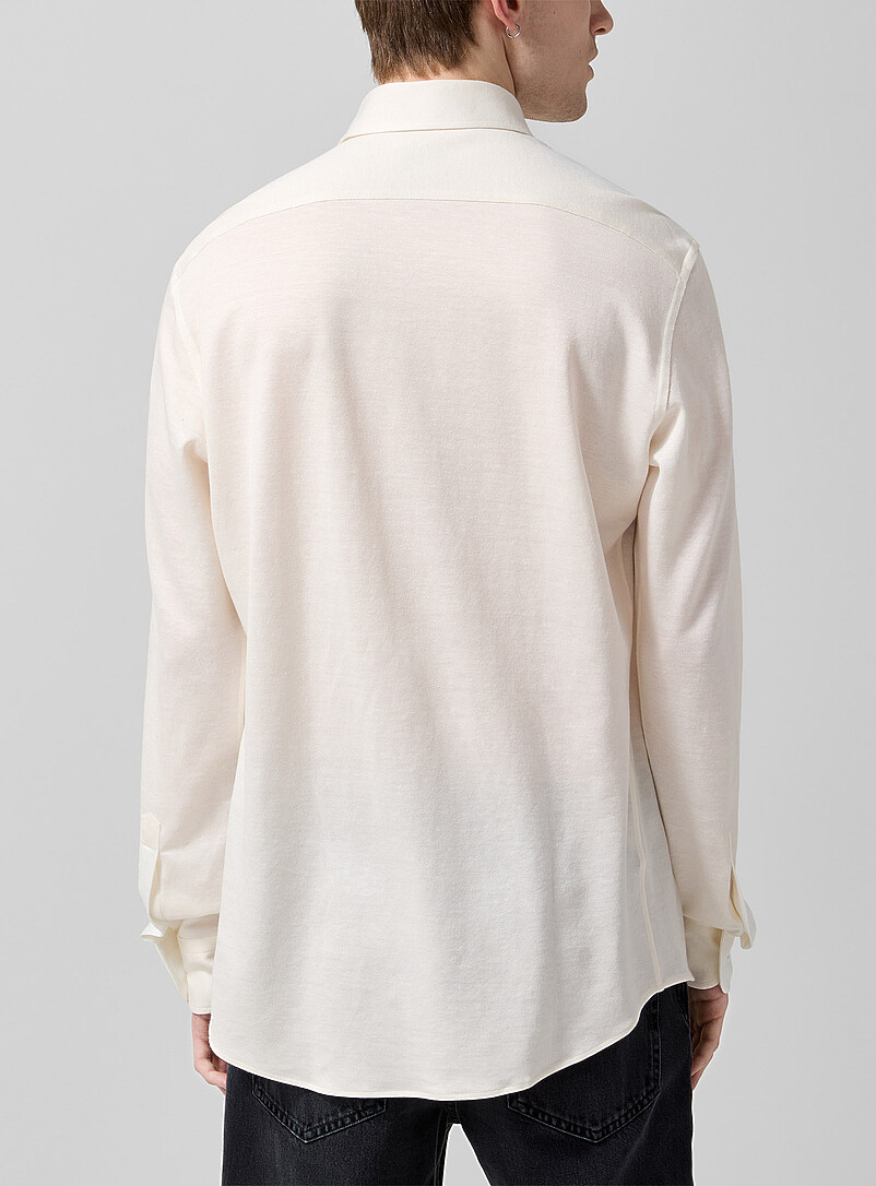 Bianco Oasi stretch jersey shirt product image 2
