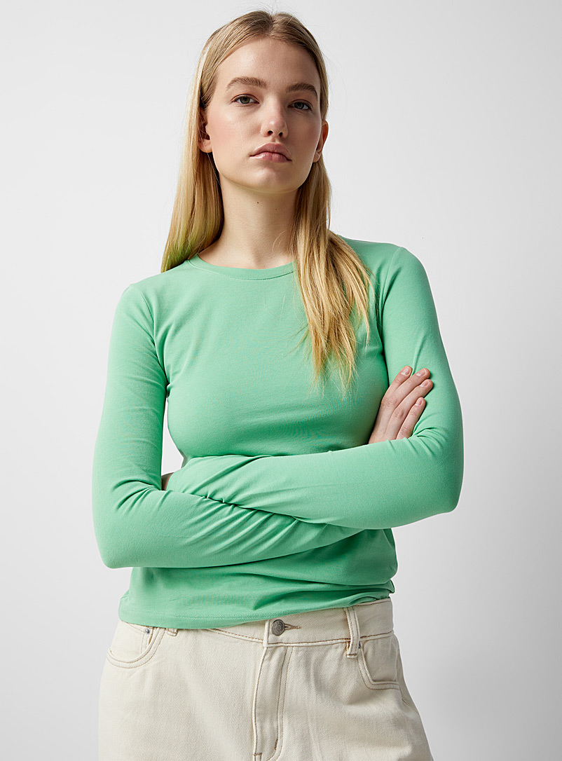 Colourful organic cotton crew-neck tee | Twik | Women%u2019s Basic T ...