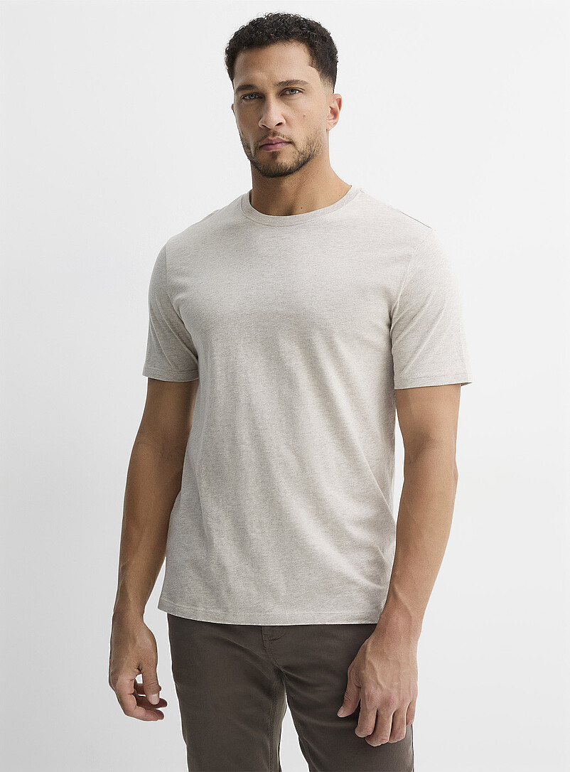 Le 31 White 100% organic cotton crew-neck T-shirt <b>Standard fit</b> for men