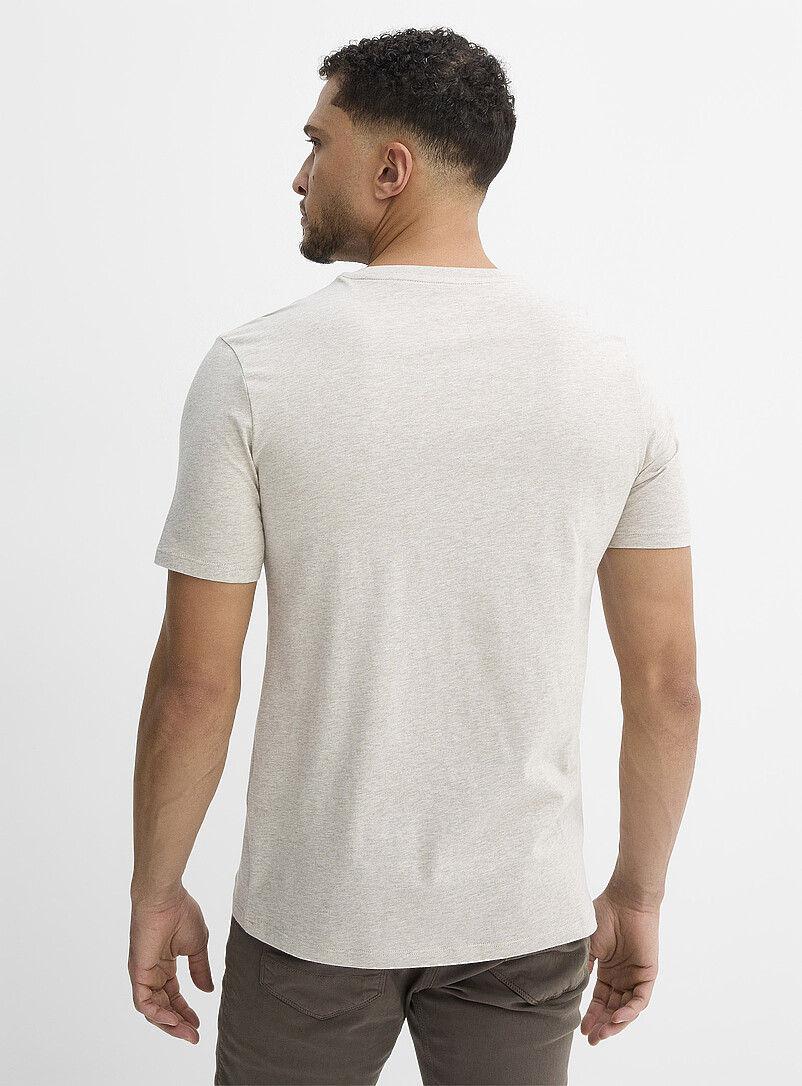 T-shirt Homme Alfani - Col Rond Bruyère Anthracite - Coupe Régulière Taille S - Neuf Avec étiquettes