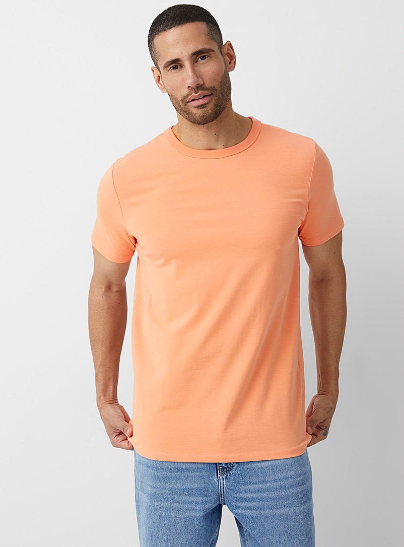 Le 31 Coral Stretch jersey crew-neck T-shirt for men