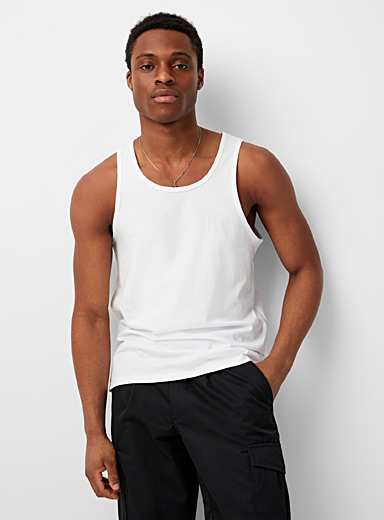 Calvin Klein Body Mesh Tank Top White