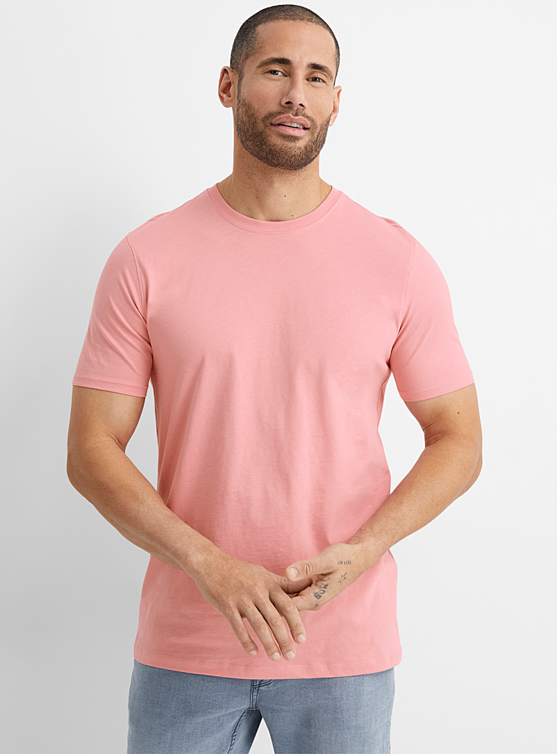 Le 31: Le t-shirt coton bio couleurs Rose pour homme