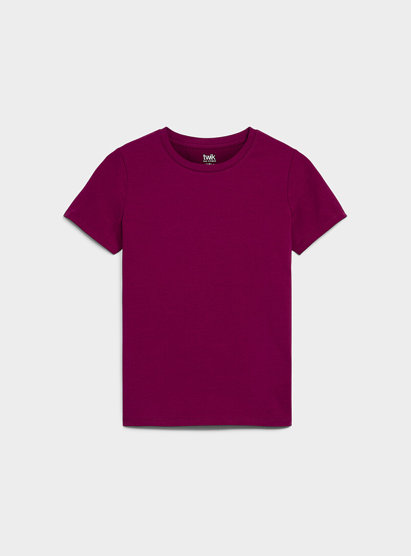 T-shirt Femme CBK Bleu Rayé Doré - Taille M (FR38) - Coton Coupe Ajustée
