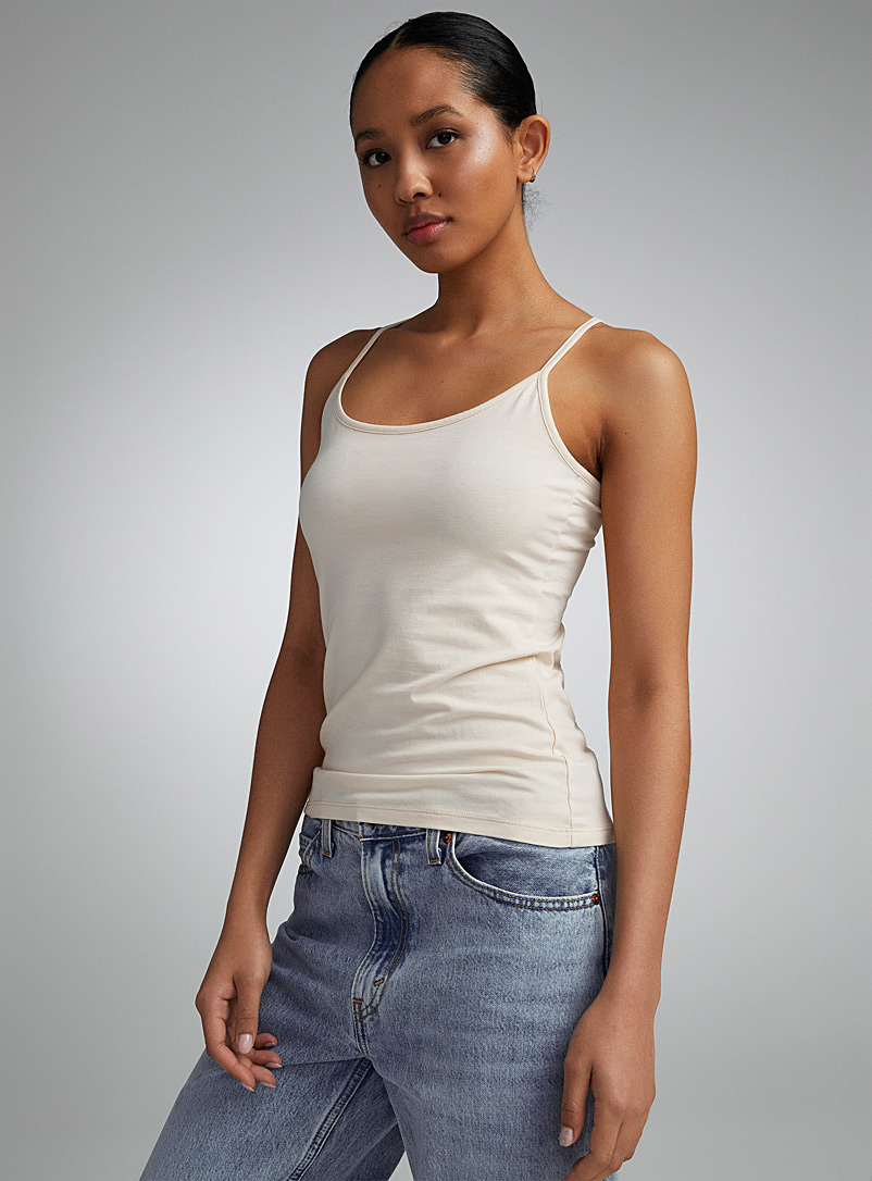YEKEYI Camisole Femme Modal Spaghetti – Basique Solide Yoga & Quotidien – Ultra Doux & Respirant