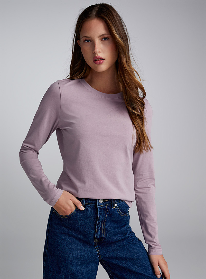 Twik Lilacs Fitted crew-neck tee for women