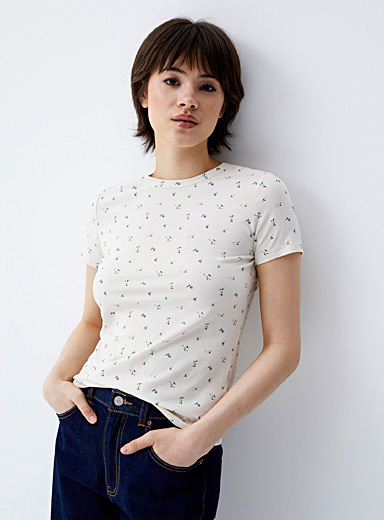 Printed Crew Neck Slim-Fit T-Shirts