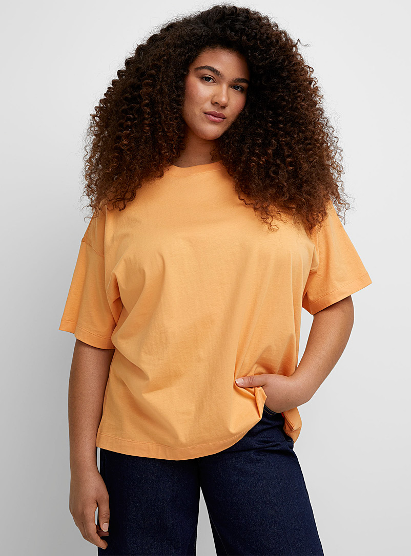 T-shirt Col Rond Femme Haslike – Coupe Ample, Manches Courtes – Tissu Doux – Pour L’été, Look Décontracté