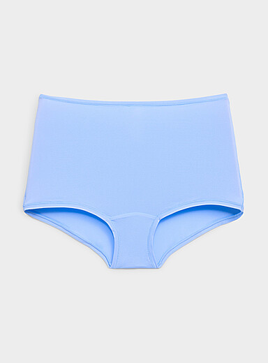 Plain microfibre boyshort Recycled nylon