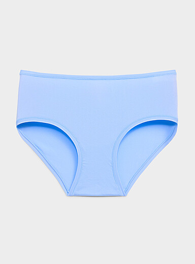 Miiyu: La classique microfibre unie Nylon recycl&eacute; Bleu pour femme