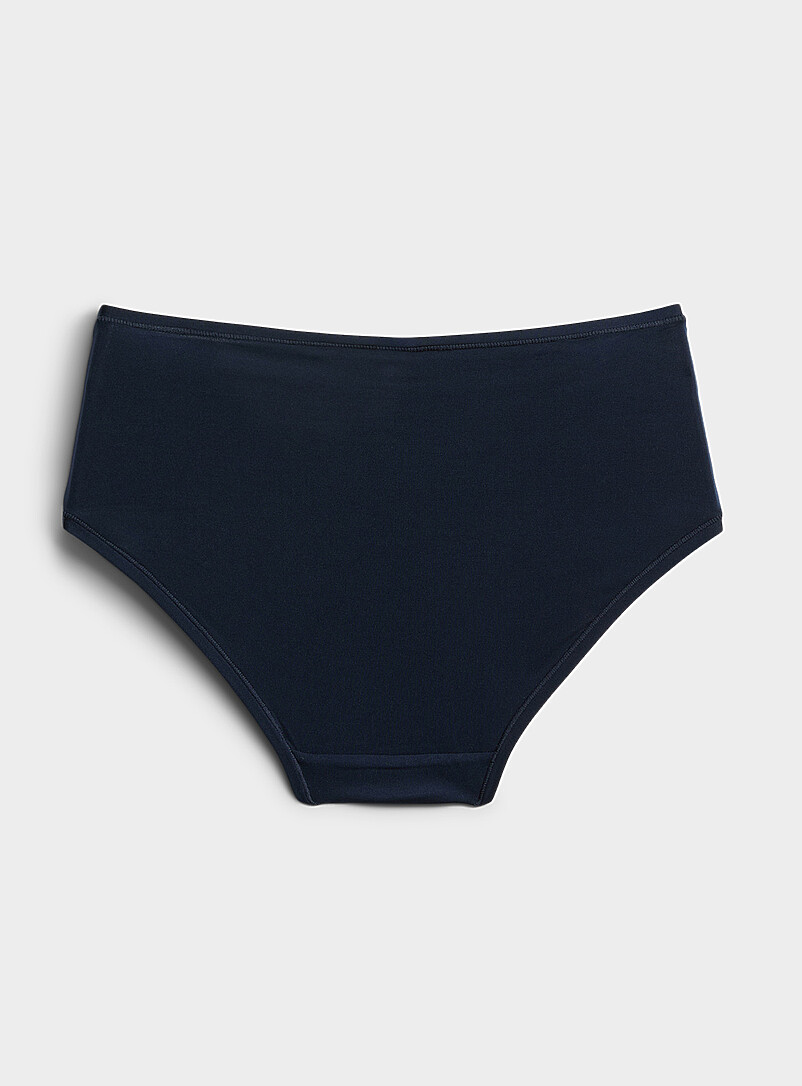 Miiyu Peach Plain microfibre classic brief Recycled nylon for women