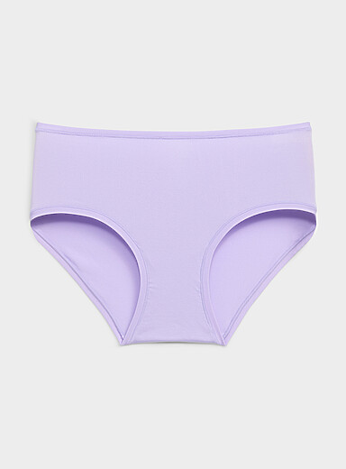 Plain microfibre classic brief Recycled nylon
