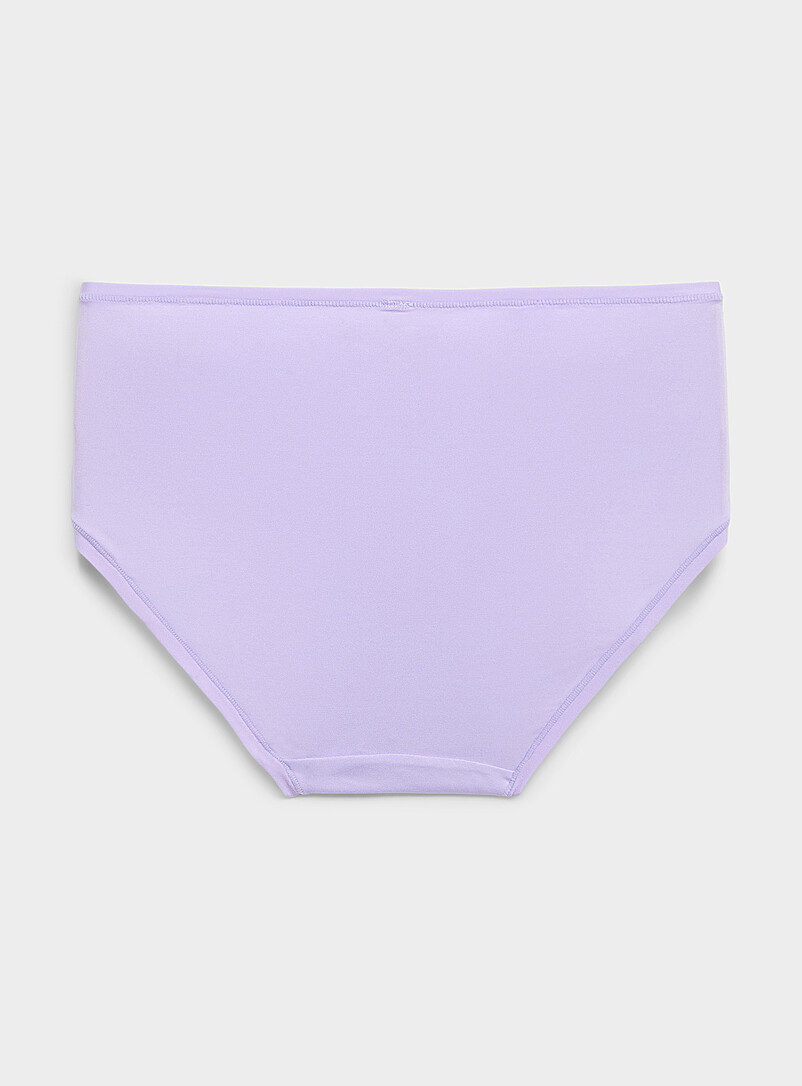 Miiyu Peach Plain microfibre classic brief Recycled nylon for women