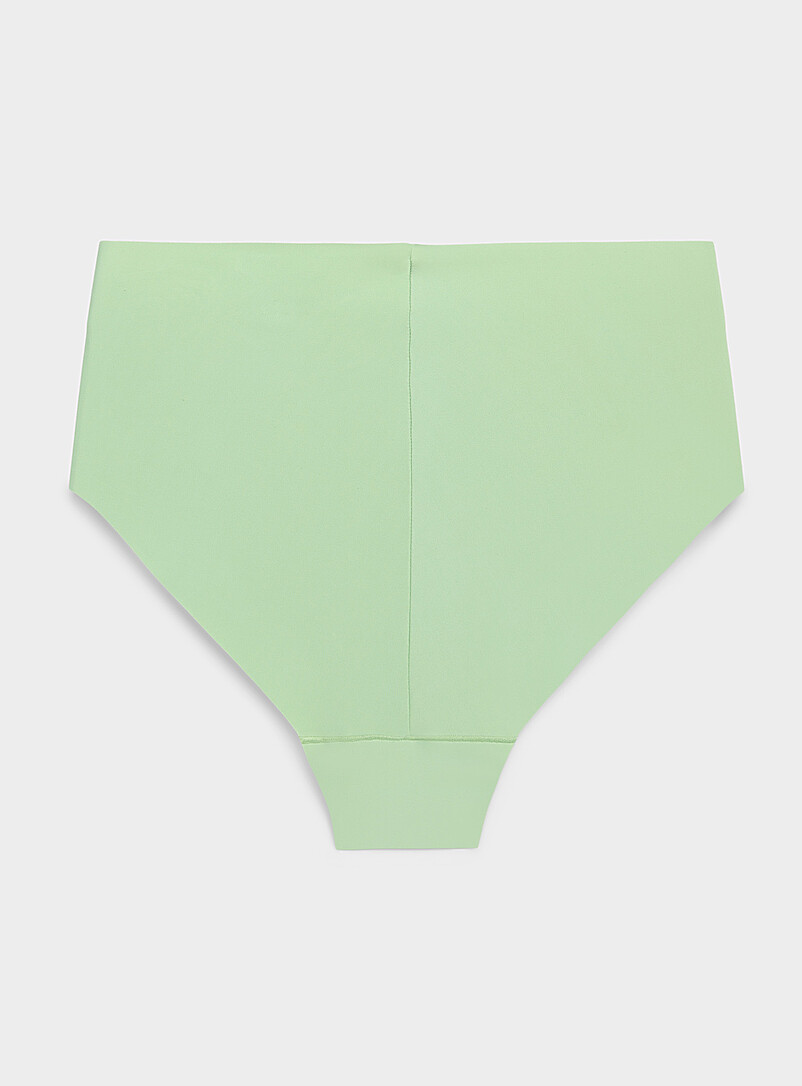 Miiyu: La cheekie taille haute coupe&eacute; laser Nylon recycl&eacute; Brun clair pour femme