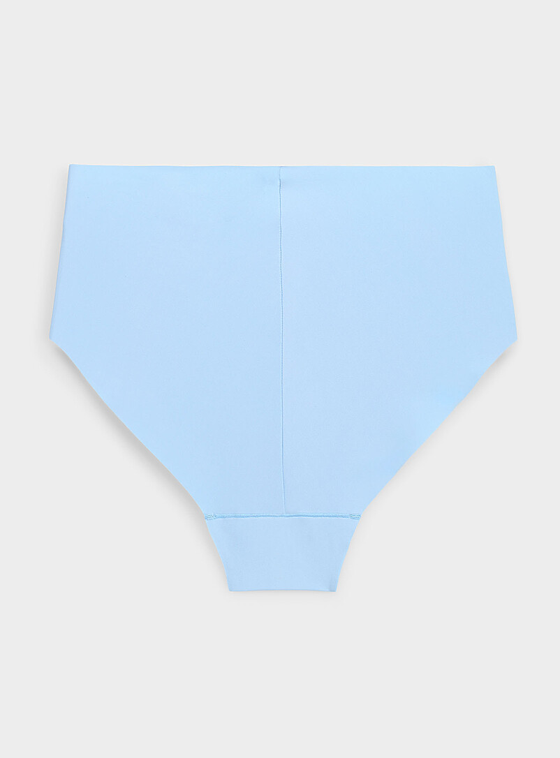 Miiyu Patterned Green Laser-cut high-waist cheeky panty Recycled nylon for women