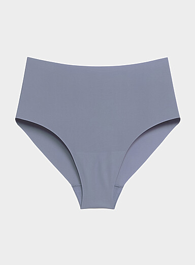 Miiyu Baby Blue Laser-cut high-waist cheeky panty Recycled nylon for women