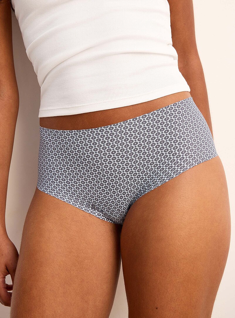 Miiyu: La cheekie taille haute coupe&eacute; laser Nylon recycl&eacute; Brun clair pour femme