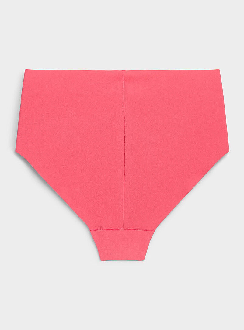 Miiyu: La cheekie taille haute coupe&eacute; laser Nylon recycl&eacute; Brun clair pour femme