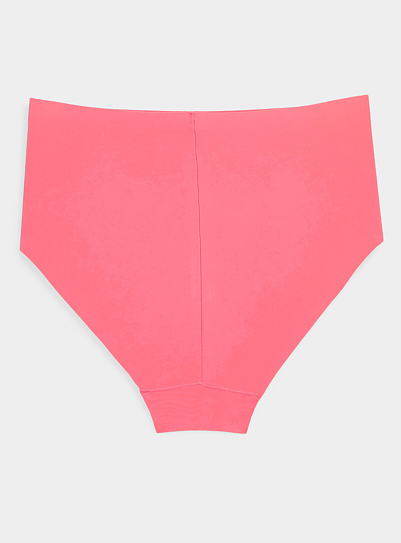 Miiyu: La cheekie taille haute coupe&eacute; laser Nylon recycl&eacute; Brun clair pour femme