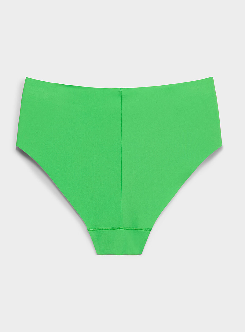 Miiyu: Le bikini coup&eacute; laser extensible Nylon recycl&eacute; Vert pour femme