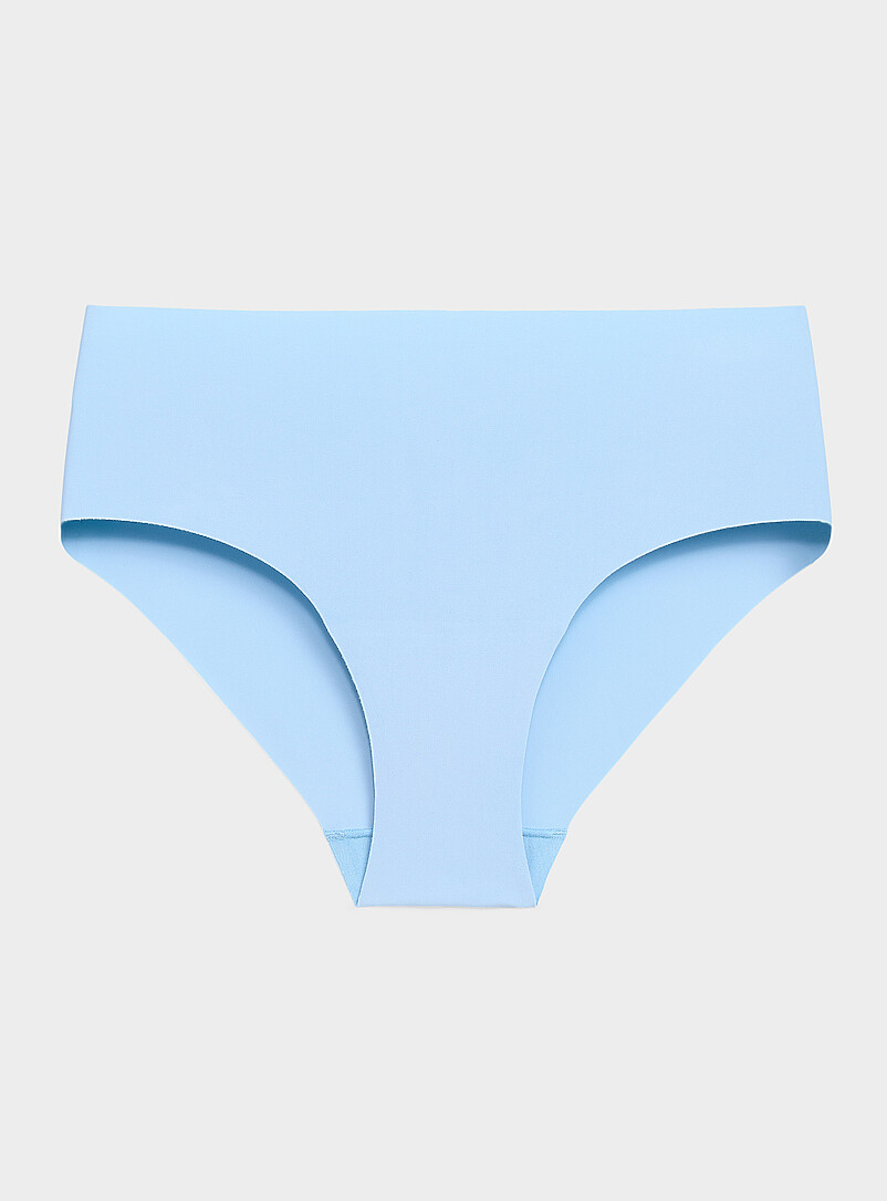 Miiyu: Le bikini coup&eacute; laser extensible Nylon recycl&eacute; Beige - Gr&egrave;ge pour femme