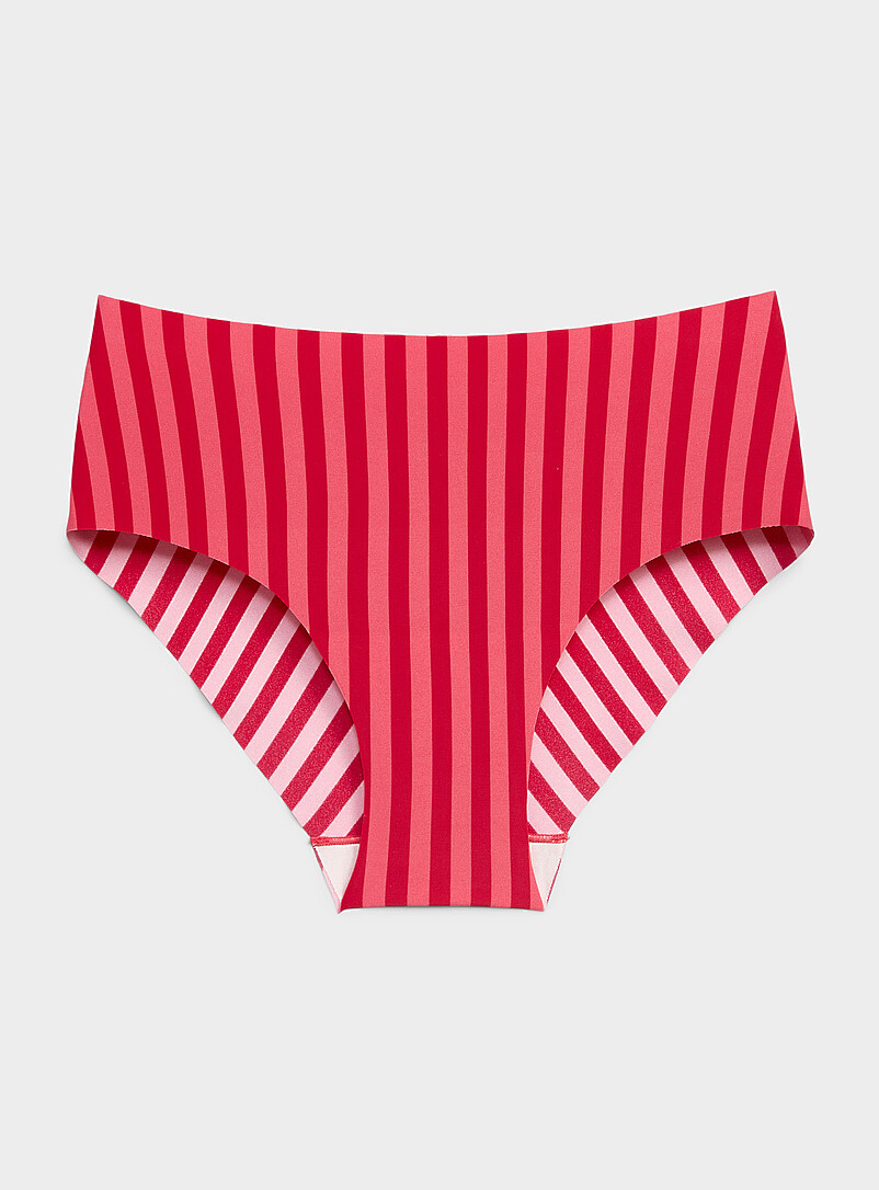 Miiyu: Le bikini coup&eacute; laser extensible Nylon recycl&eacute; Beige - Gr&egrave;ge pour femme