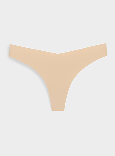 Dense laser-cut thong Recycled nylon