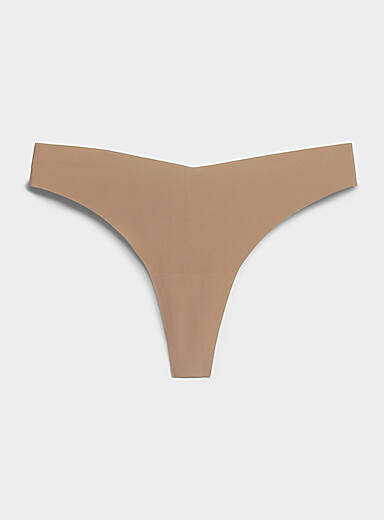 Dense laser-cut thong Recycled nylon