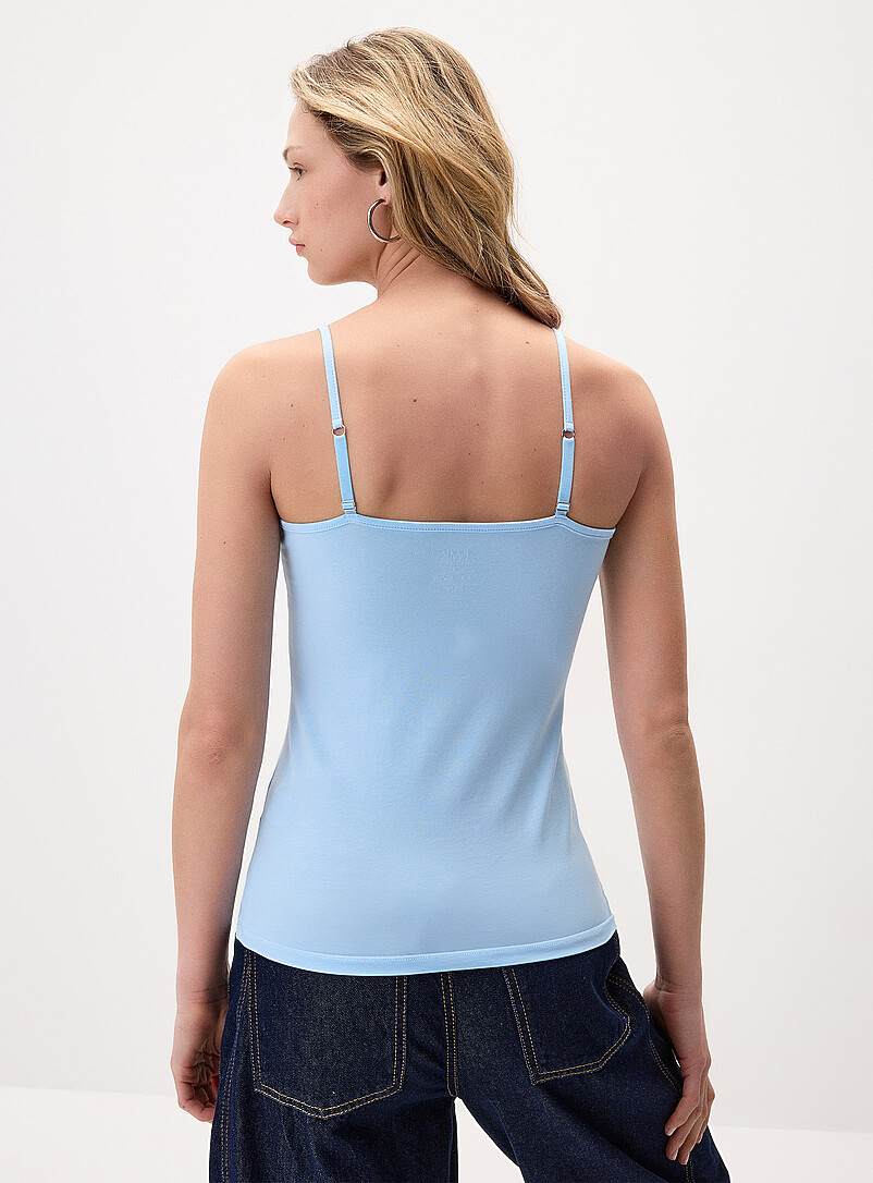 Twik Burgundy Spaghetti-strap organic cotton cami <b>Slim fit</b> for women