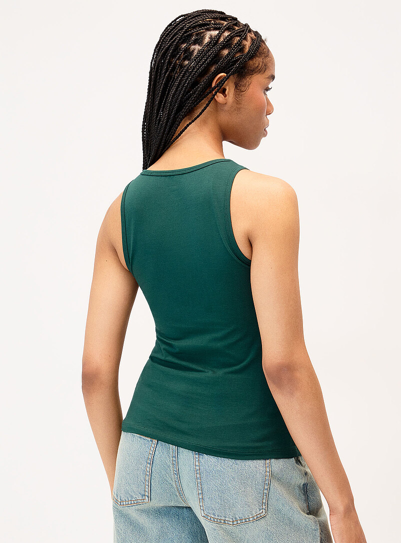 Twik Pink Scoop-neck slim-fit tank for women