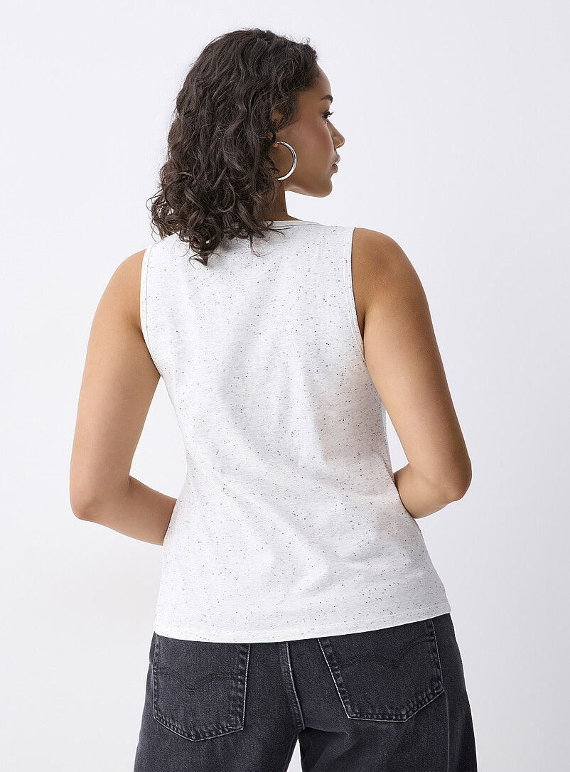 Twik Pink Scoop-neck slim-fit tank for women