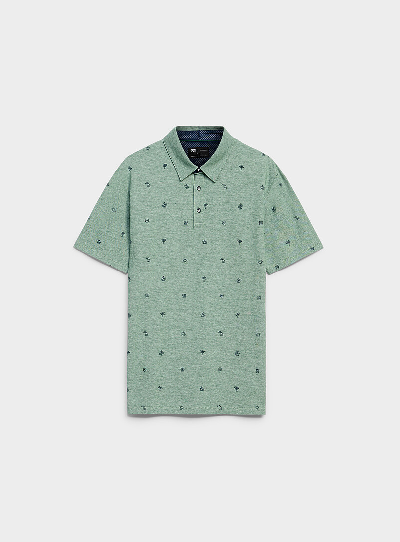 Le 31 Pearly Optical stripe mini-pattern polo <b>Standard fit</b> for men