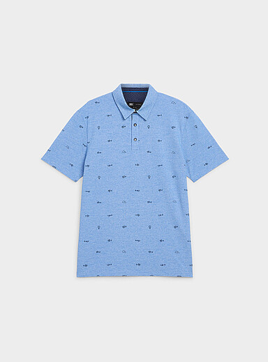 Optical stripe mini-pattern polo <b>Standard fit</b>
