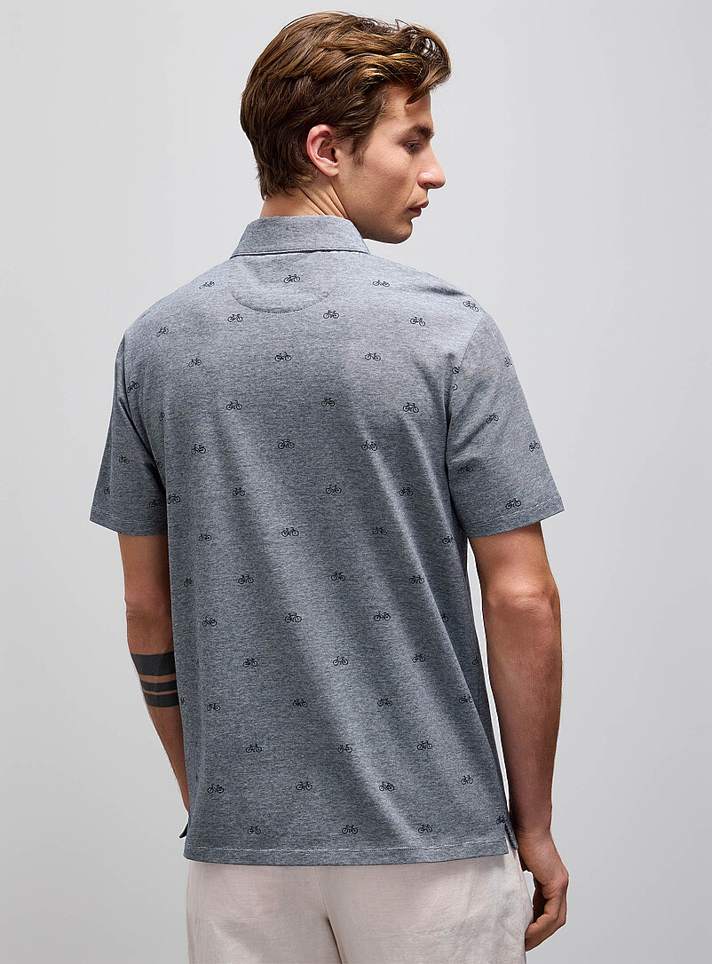 Le 31 Pearly Optical stripe mini-pattern polo <b>Standard fit</b> for men
