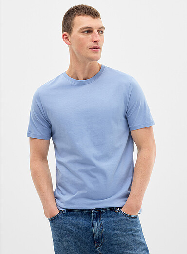 Colourful 100% organic cotton crew-neck T-shirt <b>Standard fit</b>