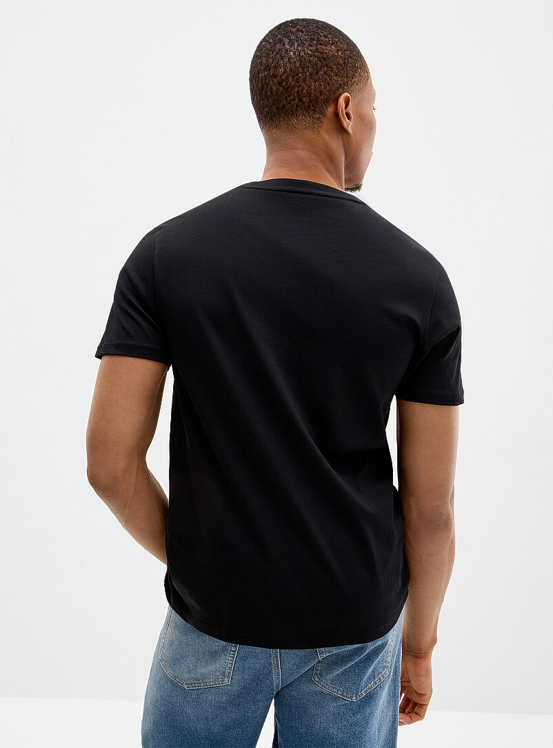 Le 31: Le t-shirt col V <b>Coupe standard</b> Blanc pour homme