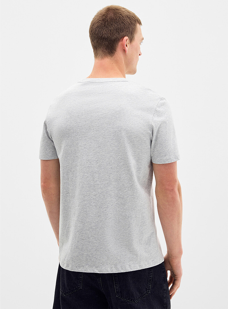 Le 31: Le t-shirt col V <b>Coupe standard</b> Blanc pour homme