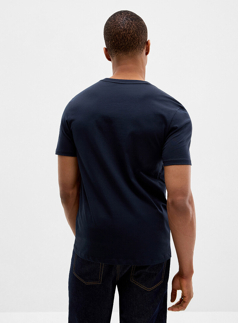 Le 31: Le t-shirt col V <b>Coupe standard</b> Blanc pour homme