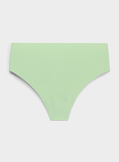 Miiyu Green Stretch microfibre high-waist thong Recycled nylon for women