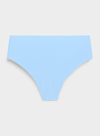 Le tanga taille haute microfibre extensible Nylon recycl&eacute;